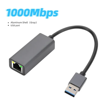 1000Mbps USB 3.0 Kablolu Tip C USB Rj45 Lan Gigabit ethernet adaptörü Ağ Kartı AX88179 Çip Mac OS PC Laptop için Windows