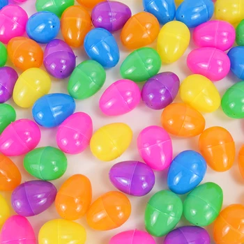 12 Adet Plastik Paskalya Yumurtaları Doldurulabilir Çocuk Oyuncak Şeker Hediye ambalaj kutusu Mutlu Paskalya Partisi Ev Dekorasyon Doğum Günü Partisi Malzemeleri