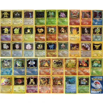 32 Adet / takım 1996 Yıl Pokemon Flash Kartları DIY Charizard Mewtwo PTCG 25th yıldönümü kart Oyunu Anime Koleksiyon Kartları Hediye Çocuklar