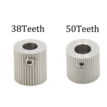3D yazıcı aksesuarları EX031 38 Diş 50 diş çap 5mm vida tekerlek ekstrüzyon tekerlek besleme dişli iç çapı 5mm