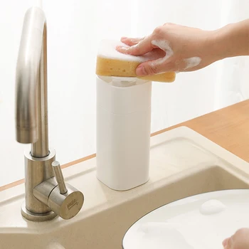 500Ml Sabunluk Mutfak Lavabo Tezgahı bulaşık deterjanı Dağıtıcı Banyo Presleme El Yıkama Sabunu Saklama Kabı