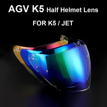 AGV K5 JET Yarım Kalkanlar Kasko AGV K5 Capacete De Moto Aksesuar ön Cam Güneşlik Motosiklet 3/4 Açık Yüzü Kask Vizör Kask 
