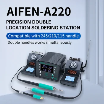 AIFEN A220 2 in 1 Lehimleme istasyonu Kaynak Rework İstasyonu havya Kiti JBC C115 C210 C245 Telefon PCB Tamir