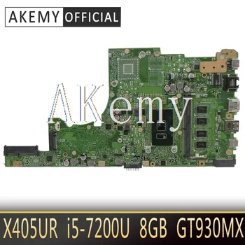 Akemy X405UR For ASUS X405U X405UN X405UR X405URR X405URP X405UQ X405UF Laptop Anakart X405UR Anakart I5-7200U 8GB GT930MX