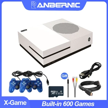 ANBERNIC X Oyun Retro video oyunu Kutusu Süper Konsolu Çift Çekirdekli Dahili 600 Oyunları CP1 / GBA / MD Desteği HD Çıkışı Kontrolörleri ile