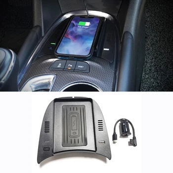 Araba QI kablosuz şarj telefon şarj için Chevrolet Malibu 2016 2017 2018 2019 2020 2021 10w telefon şarj cihazı şarj plakası pedi