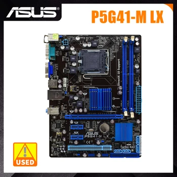 ASUS P5G41-M LX Anakart LGA 775 Anakart DDR2 Desteği Çekirdek 2 Dört Q9300 Q8300 İşlemci VGA USB2. 0 PCI-E x16 Mikro ATX