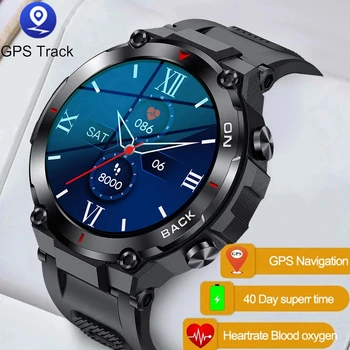 Açık GPS akıllı saat VS Trex T-Rex Pro Erkekler Kalp Hızı SpO2 5ATM IP68 Su Geçirmez Taktik iphone için akıllı saat Samsung Xiaomi