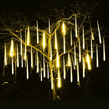 Açık Meteor Yağmuru LED dize ışık su Geçirmez düğün dekorasyon lambası peri Bahçe veranda perdeleri dekorasyon Navidad 2023