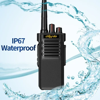 Chıerda CD-A8 walkie talkie 10W Yüksek Güç IP67 Su Geçirmez walkie talkie uzun menzilli 10 - 25km Güçlü Taşınabilir İki yönlü telsiz