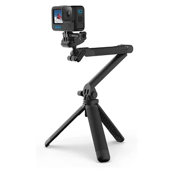 GoPro 3 Yollu 2.0 Kavrama Kolu Tripod HERO10 HERO9 HERO8 MAX Eylem Kamera Aksesuarları Selfie Sopa 3 YOLLU 2.0-Orijinal AFAEM-002