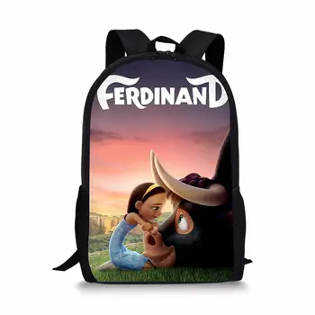 HaoYun Moda Çocuk okul sırt çantası Ferdinand Desen Öğrencileri okul çantası Karikatür Anime Tasarım Gençler Kitap Çantaları Mochila