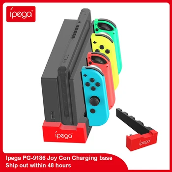 Ipega PG - 9186 Şarj Joy Con Hızlı şarj istasyonu standı Nintendo Anahtarı İçin OLED Denetleyici Standı Tutucu Joy pad Aksesuarları