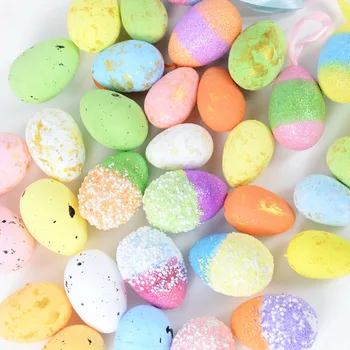 Köpük Yumurta Paskalya Malzemeleri Paskalya Süslemeleri Boyalı Yumurta DIY Paskalya Parti Süsler Yumurta Ev Dekorasyon Çocuklar Hediye İyilik
