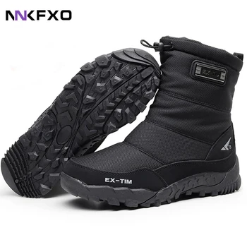 Kışlık Botlar Kadın Süper Sıcak Artı Boyutu 36-46 Orta Buzağı Motosiklet Botları Sıcak Peluş platform ayakkabılar Zapatos Para Mujer vc4810