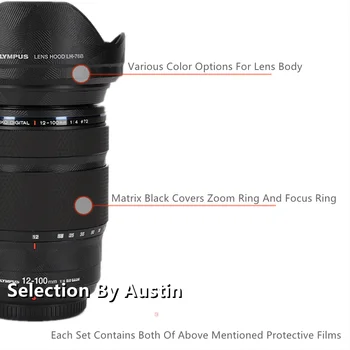Lens Cilt çıkartma Wrap Film Olympus 12-100 f4 pro Anti-scratch Koruyucu Kapak Kılıf