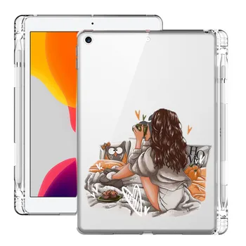 Moda Kızlar Kroki Tablet Kapak İçin iPad Hava 4 Kılıf Pro 11 2020 Funda Tutucu 10.2 7th 8th 6th Nesil Mini 5 Hava 2 9.7 12.9