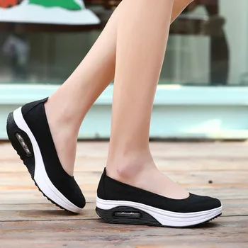 Moda Sneaker Ayakkabı Yürüyüş Örgü düz ayakkabı Spor Kadın Bayan Ayakkabı Kadın Sneakers Zapatos De Mujer Rahat Nefes