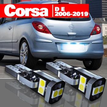 Opel Corsa D E 2006-2019 Aksesuarları 2 adet LED plaka aydınlatma ışığı 2008 2009 2010 2011 2012 2013 2014 2015 2016 2017 2018