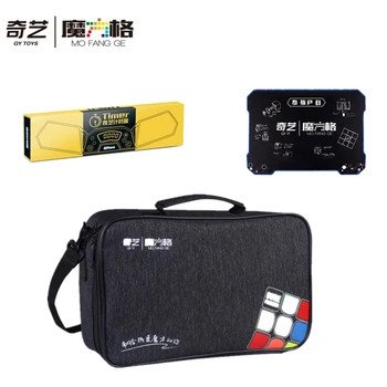 Qiyi zamanlayıcı Rekabet zamanlayıcı eğitim mat Qiyi çantası sihirli küp Qiyi mat Hız Küp Bulmaca Çocuk Oyuncakları QİYİ küp zamanlayıcı çantası mat