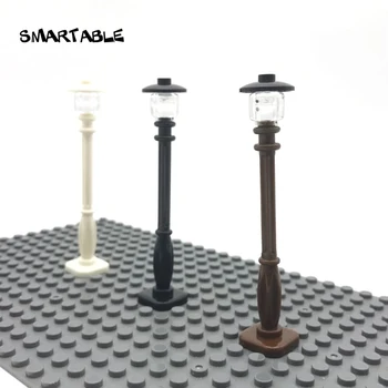Smartable MOC Retro Sokak Lambası Ampul Abajur Yapı Taşları Parçaları DIY Oyuncaklar Yaratıcı Uyumlu Şehir 10 adet / grup