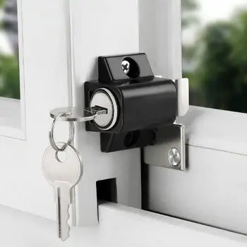 Sürgülü Pencere Veranda vidalı kapı kilit anahtarı İtme Bebek Çocuk Güvenliği Koruma Hırsızlığa Karşı Kapı pencere güvenlik Kilidi Alüminyum Alaşımlı