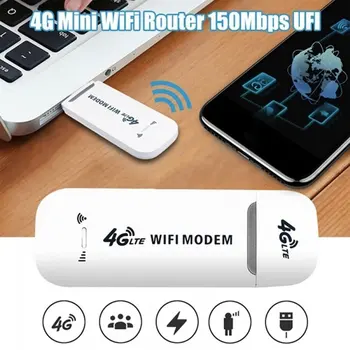 Sıcak 4G LTE USB wifi güvenlik cihazı Yönlendirici Ağ Kartı Ethernet Modem Sopa Kablosuz Demodülatör Mobil Geniş Bant SIM Kart Dizüstü PC İçin