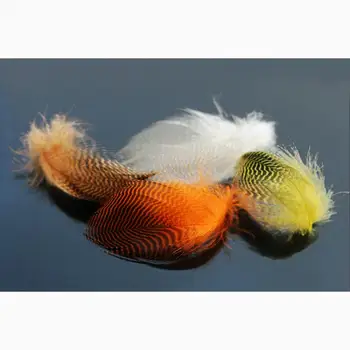 Tigofly 40 adet / grup 4 renkler Doğal Çubuklu Yeşilbaş Ördek Yan Tüyler Vahşi Kaz Saç Kanatları Fly Bağlama Malzemeleri