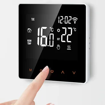 Tuya WiFi Akıllı Termostat dokunmatik LCD ekran Ekran Elektrikli yerden ısıtma İçin Su / Gaz Kazanı Sıcaklık Uzaktan Kumanda