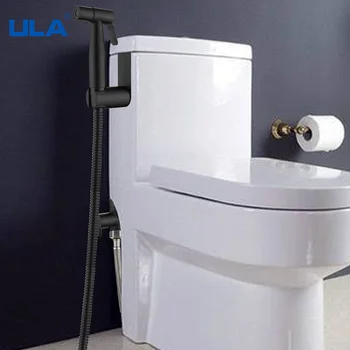 ULA Siyah Tuvalet Bide püskürtme seti Seti El Tutma Paslanmaz Çelik Shattaf Banyo Kişisel Temiz Bide Musluk Hijyenik Duş