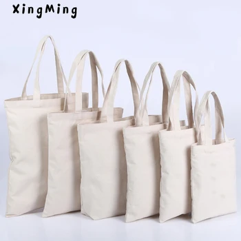 XINGMING Yüksek Kaliteli Kadın Erkek Çanta bez alışveriş çantası Kullanımlık Pamuk bakkal Yüksek kapasiteli alışveriş çantası