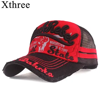 Xthree Yaz beyzbol şapkası Örgü Kadın Snapback Şapka Erkekler İçin Kemik Casquette Hip Hop Marka Rahat Gorra Ayarlanabilir Pamuk Şapka Kapaklar