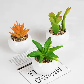 Yapay Succulents Mini Sevimli Yapay Bitki Sahte Sahte Succulents Ev Dekor için