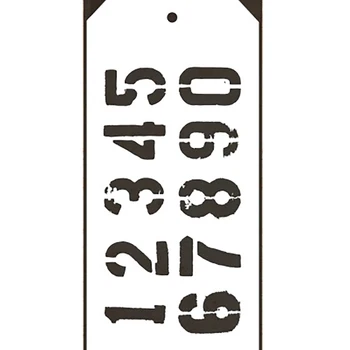 Yeni Retro Arap Rakamları etiket Plastik Stencil Scrapbooking Arka Plan Craft Kart Yapımı için Hiçbir Metal Kesme Ölür 2021