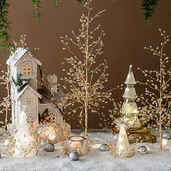 Yeni Yıl DIY Akrilik Noel Dekorasyon Kış Sonbahar Odası Dekor Merry Christmas Ağacı Süsler Düğün Ev Zanaat Malzemeleri