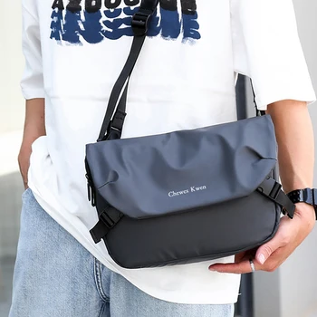 YoReAı Moda Kompozit Malzeme Siyah Su Geçirmez erkek askılı çanta Büyük Kapasiteli Rahat Takım Fonksiyonlu postacı çantası