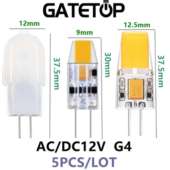 5 ADET LED MİNİ G4 AC / DC 12V Düşük güç 1.2 W 1.4 W yüksek ışık verimliliği strobe ücretsiz kristal avize mutfak çalışma tuvalet